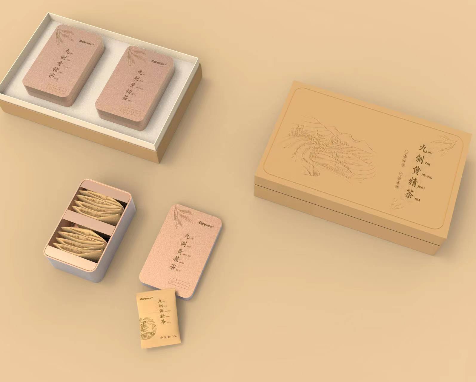 黄精茶礼盒包装